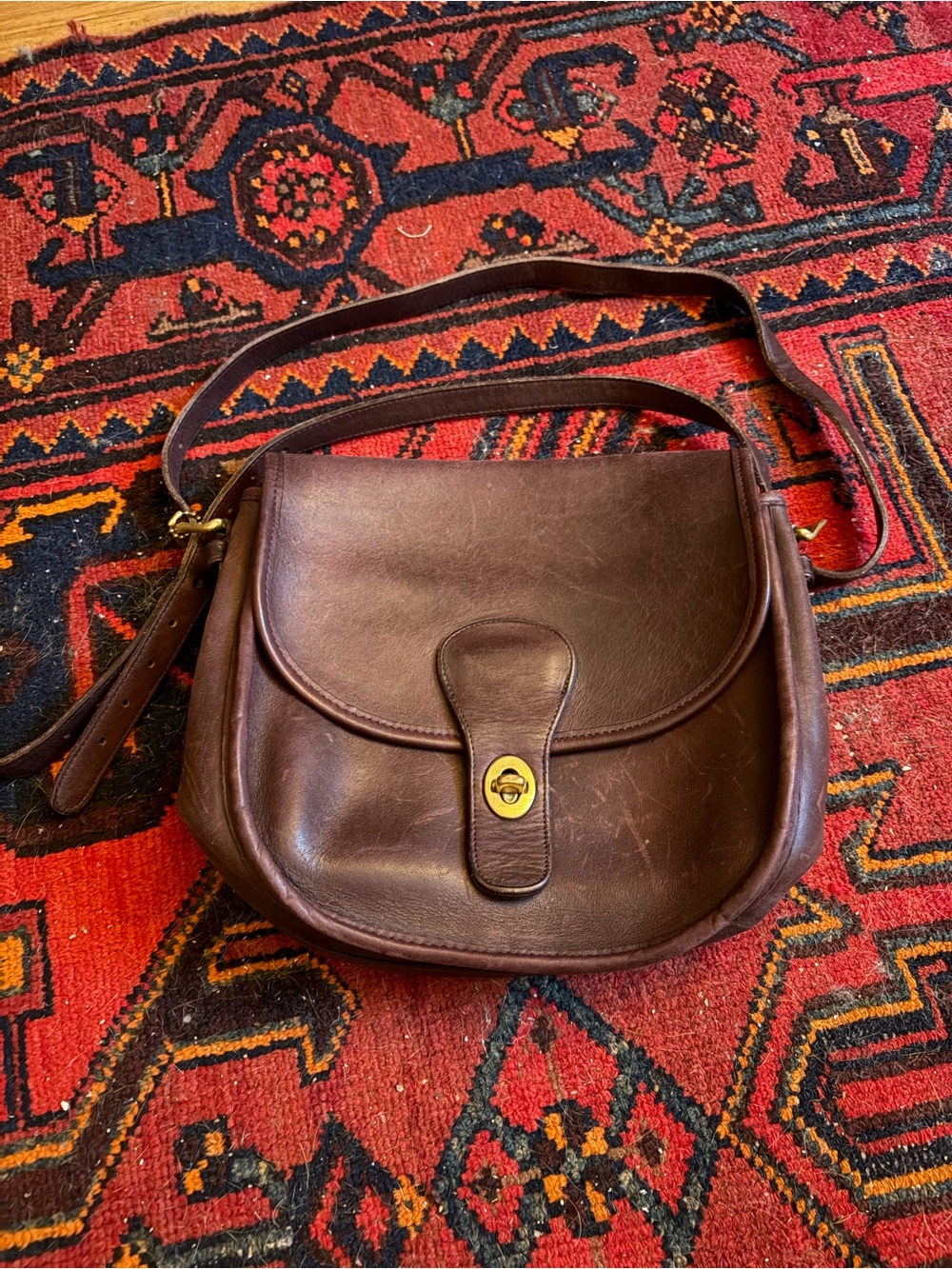 Vintage coach saddlery bag